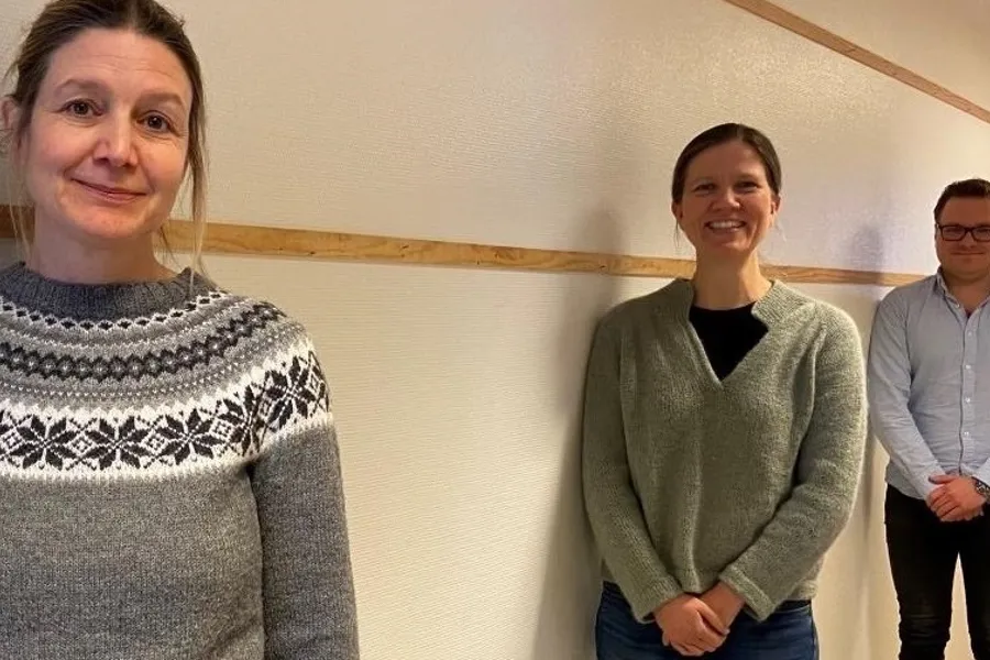 Prosjektleder Caroline Lund, prosjektmedarbeiderne Silje Systad og Carl Jørgen Sætre.