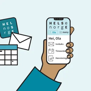 Illustrasjon av digitale verktøy hos helsenorge