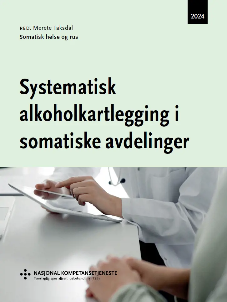 Forsiden til temaheftet Systematisk alkoholkartlegging i somatiske avdelinger