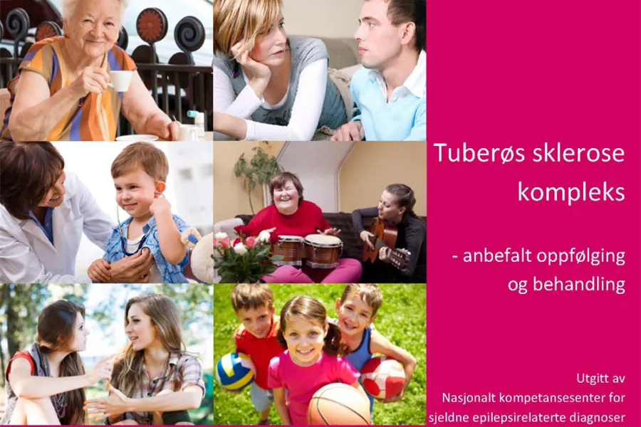 Utsnitt av forsiden på veilederen for tuberøs sklerose.