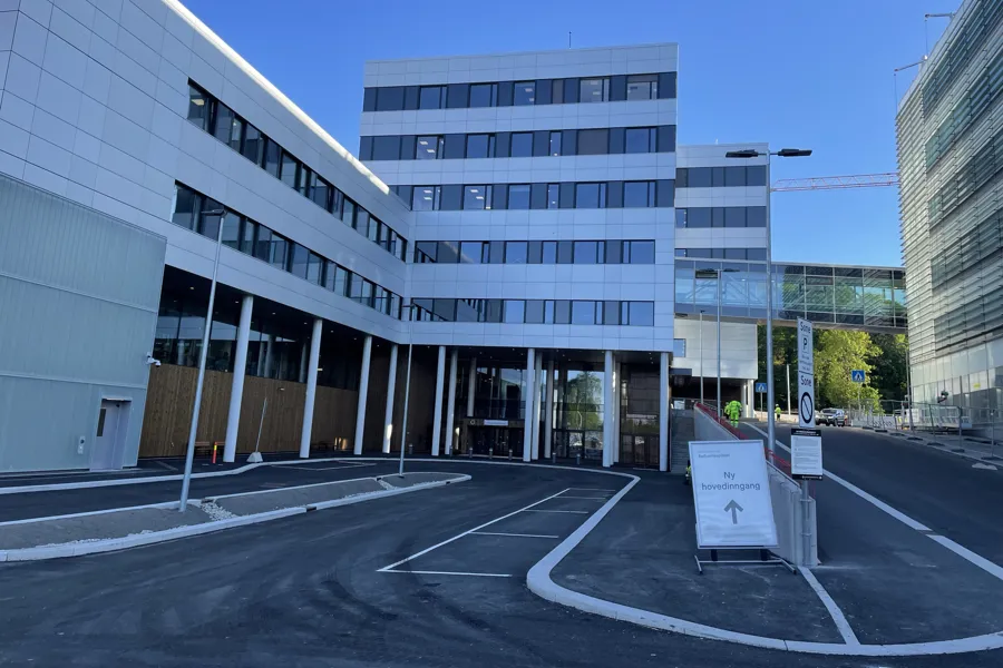 New main entrance at Radiumhospitalet
