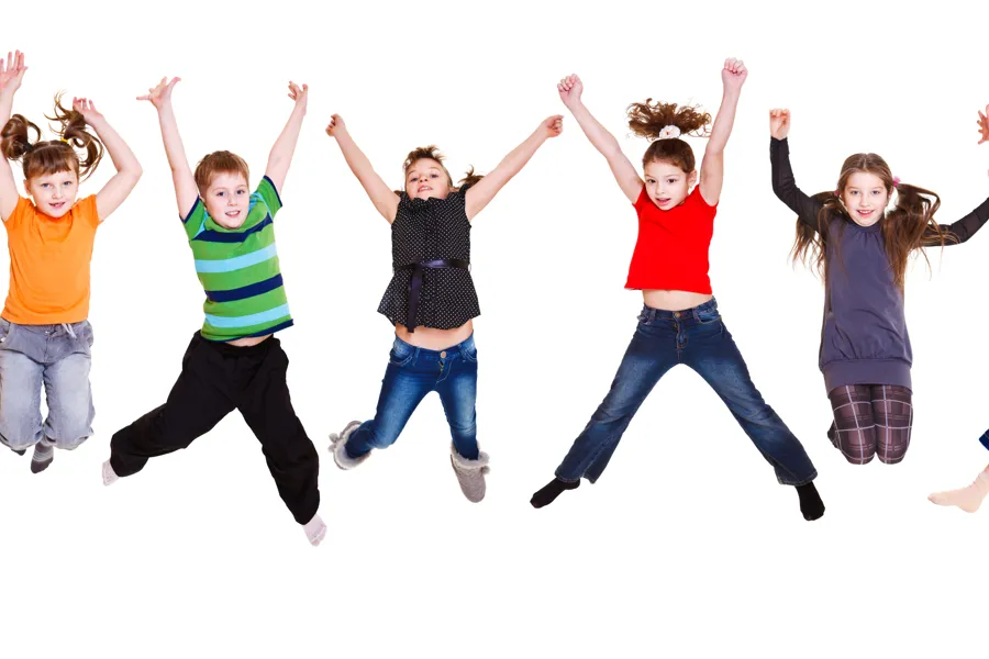 Hoppende barn