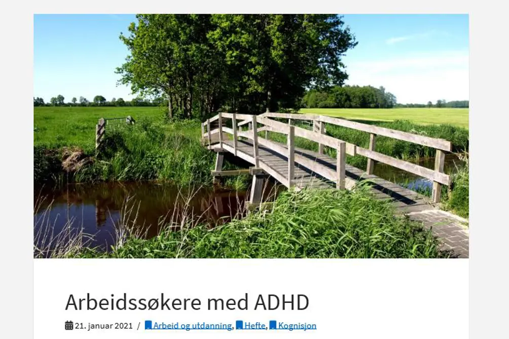 cover av heftet for ADHD