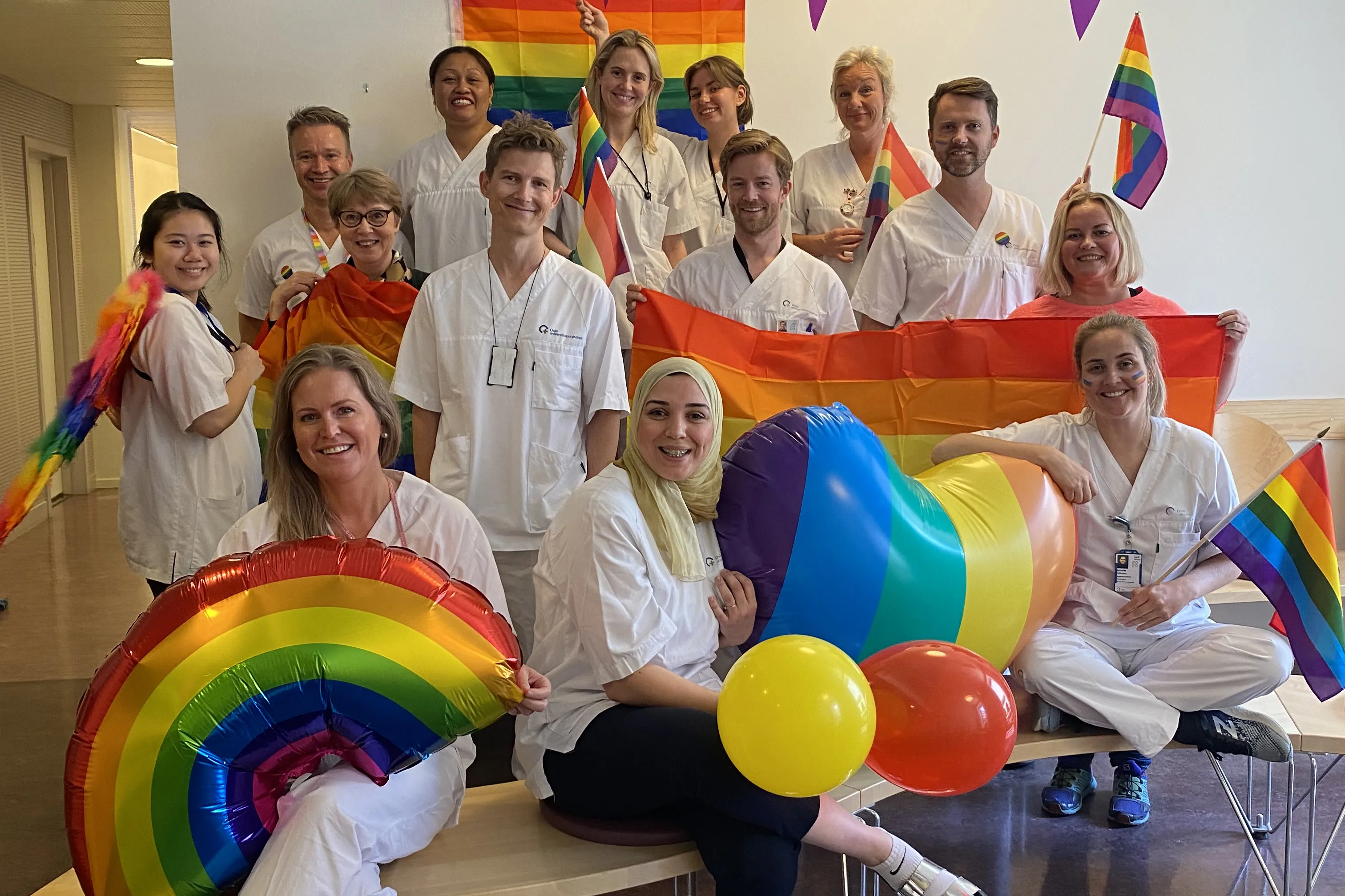Bilde fra Olafia-klinikken under Pride
