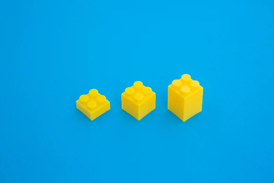 Legoklosser i tre nivåer