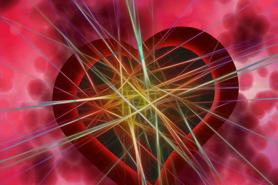 an abstract heart attack