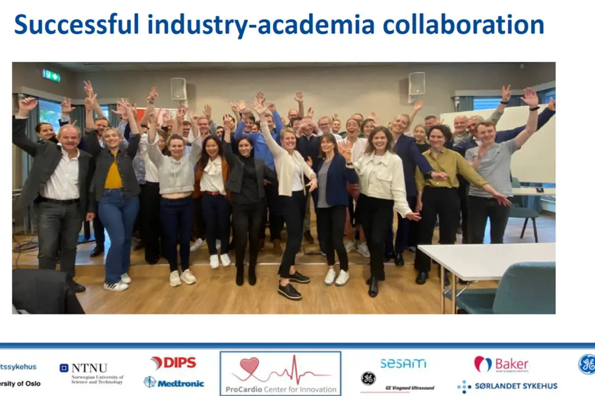 successful industry academia collaboration, group picture 