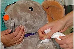 Sykehusmaskoten Rasmus får CVK