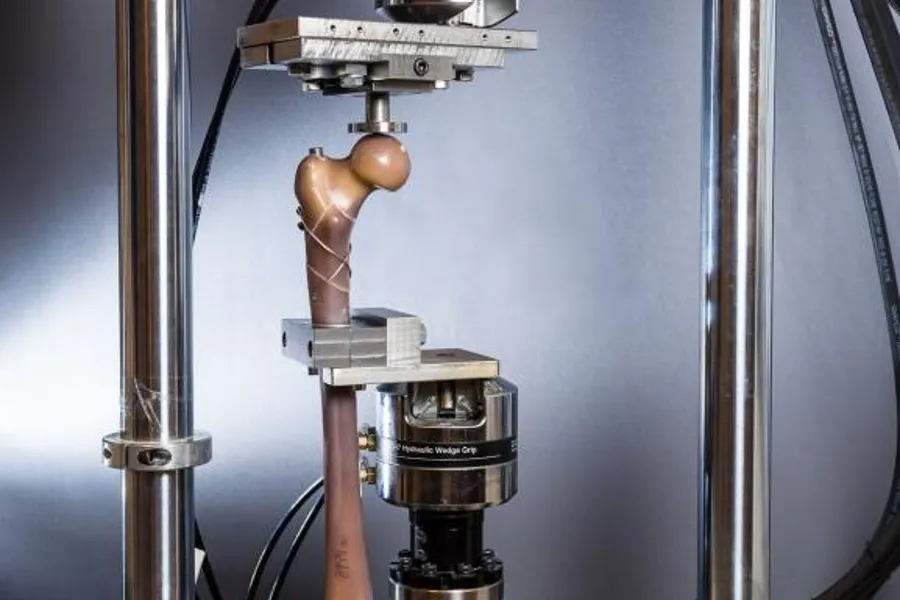Machine for testing of bones